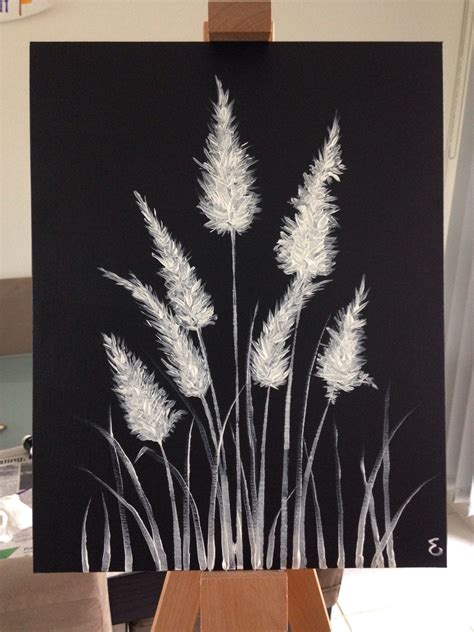 black canvas painting ideas